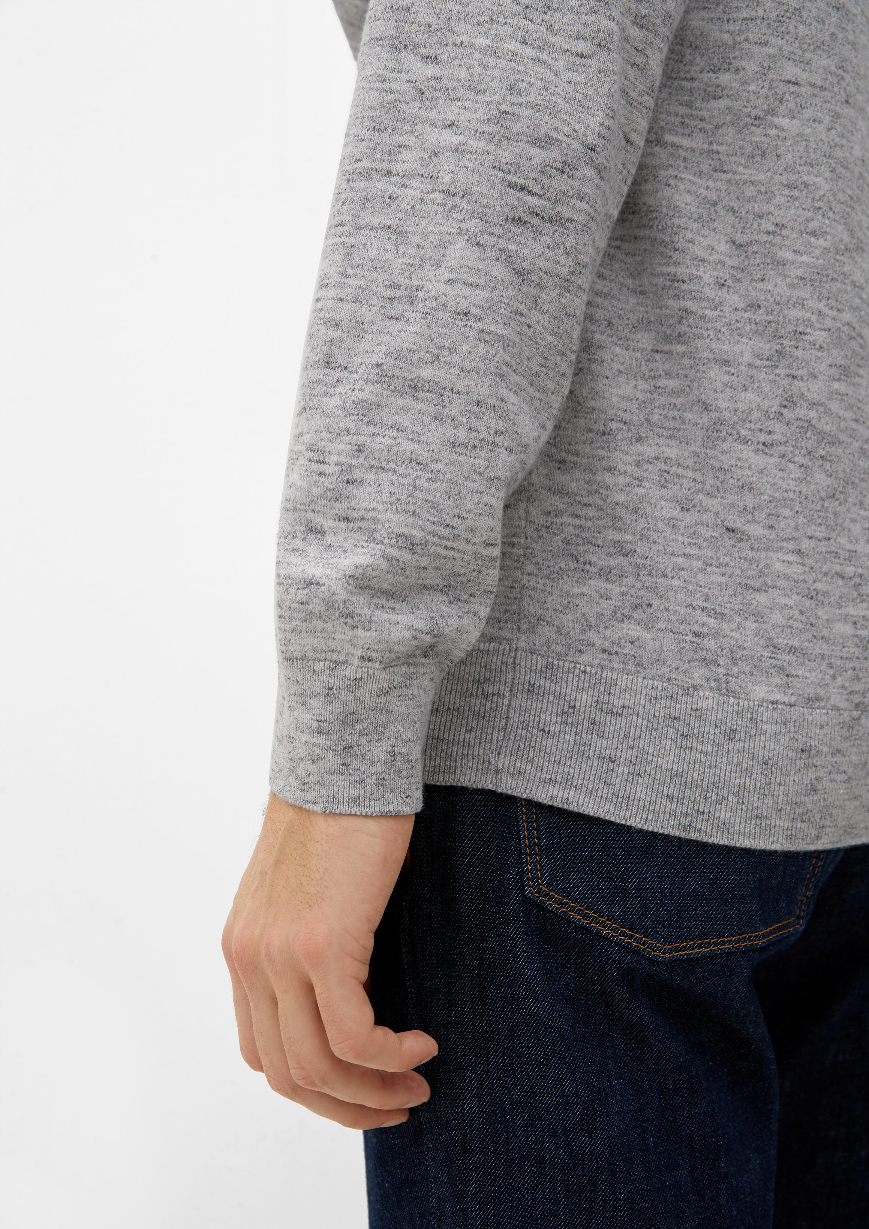 Strickpullover in melierter Optik  2124527-97W1