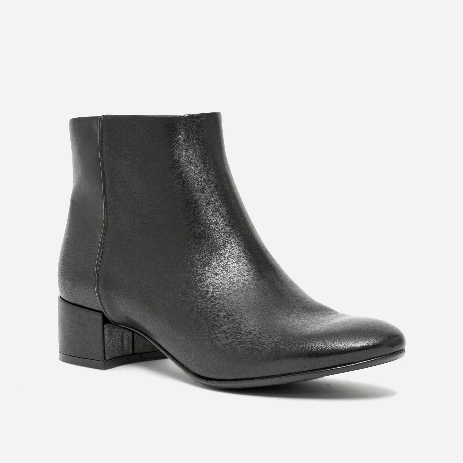 Boots noir en cuir