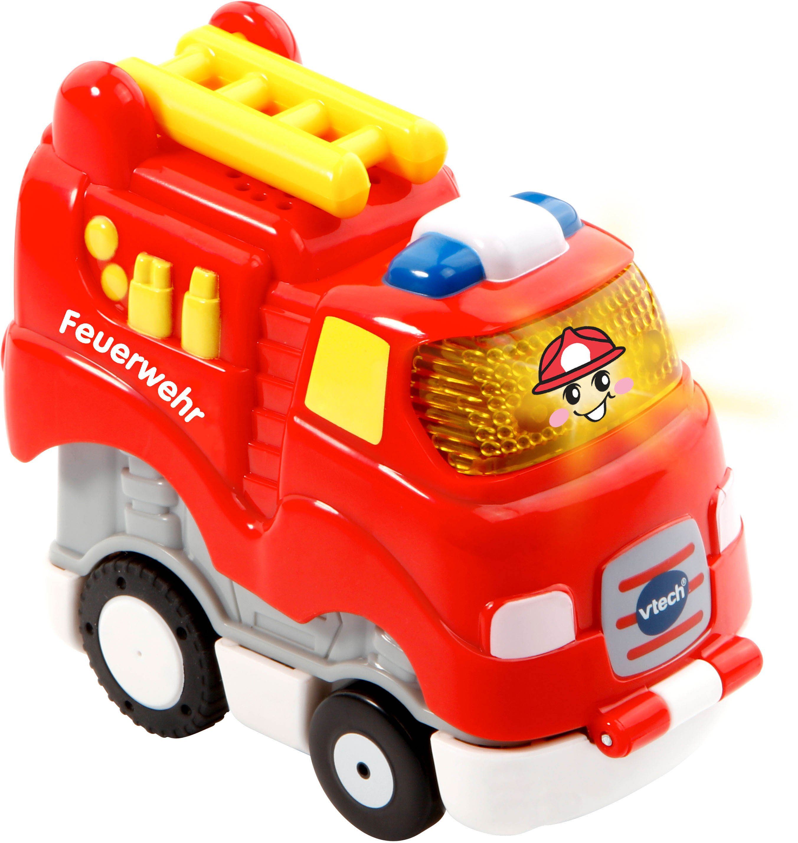 Vtech® Spielzeug-Auto Tut Tut Baby Flitzer, Press & Go Feuerwehr, mit Licht und Sound