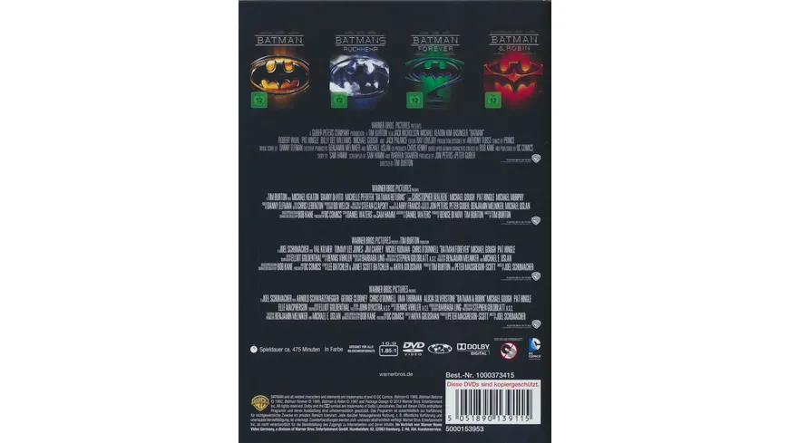 Batman 1-4  [4 DVDs]