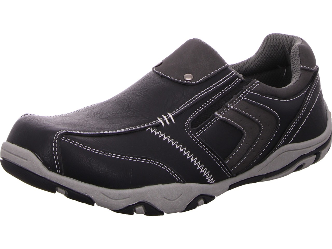 DIVERSE Komfort Slipper schwarz