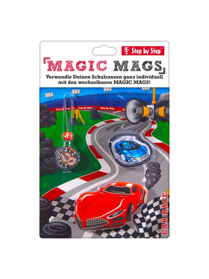 Step by Step Ranzen-Zubehör-Set MAGIC MAGS in Car Race Mike günstig kaufen onesize