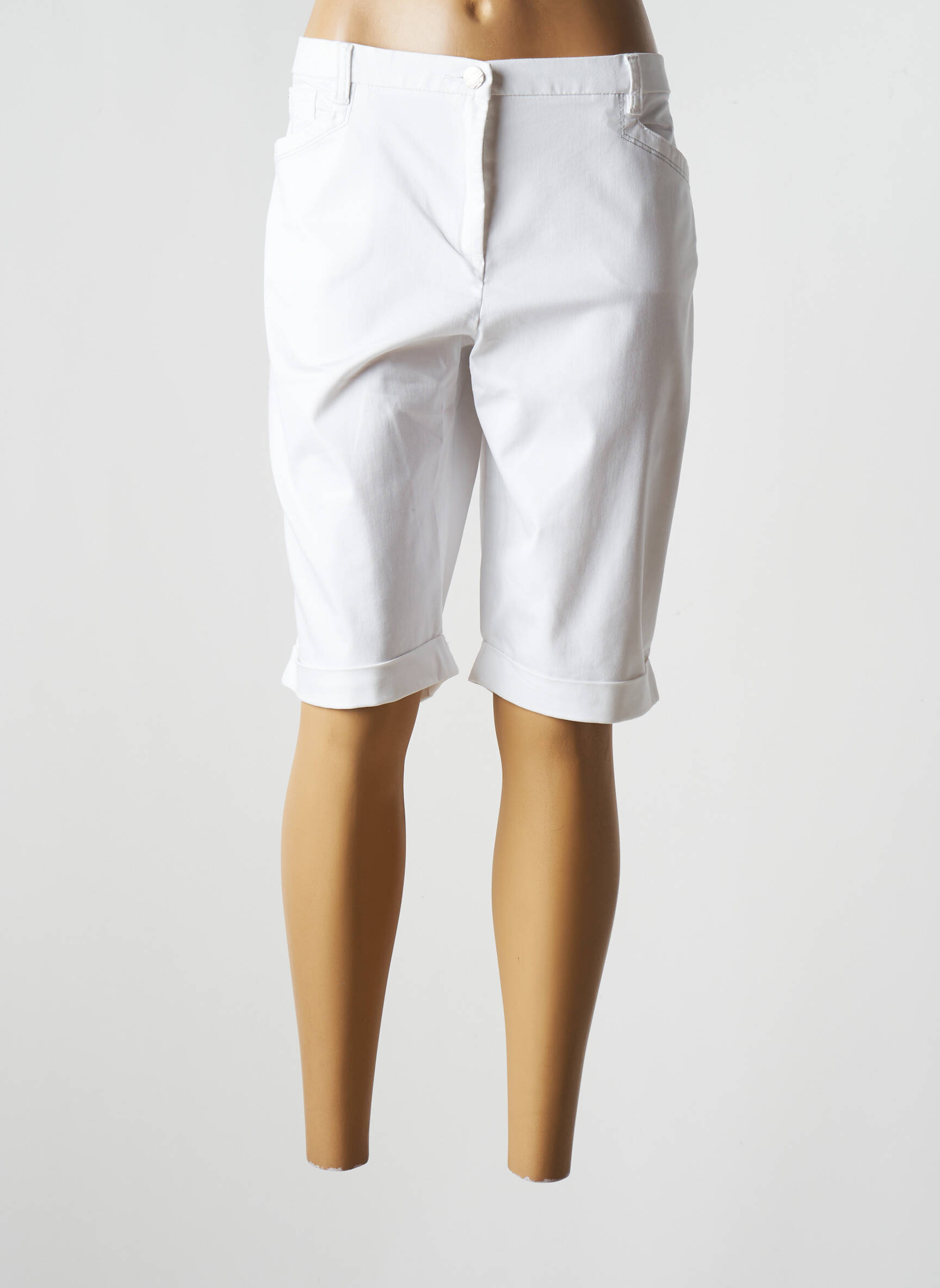 Christine Laure Bermudas Femme couleur blanc