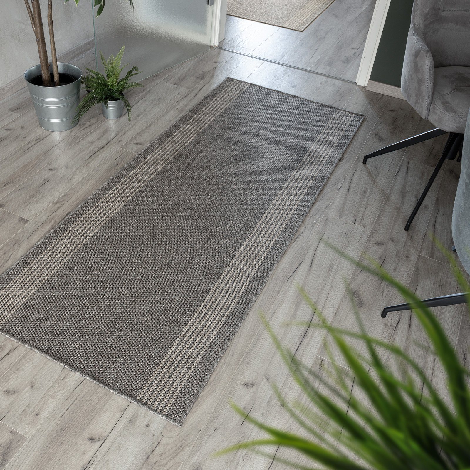 Bettumrandung Nature, Bettvorleger, ideal für das Schlafzimmer Karat, (3-tlg), in Sisal-Optik