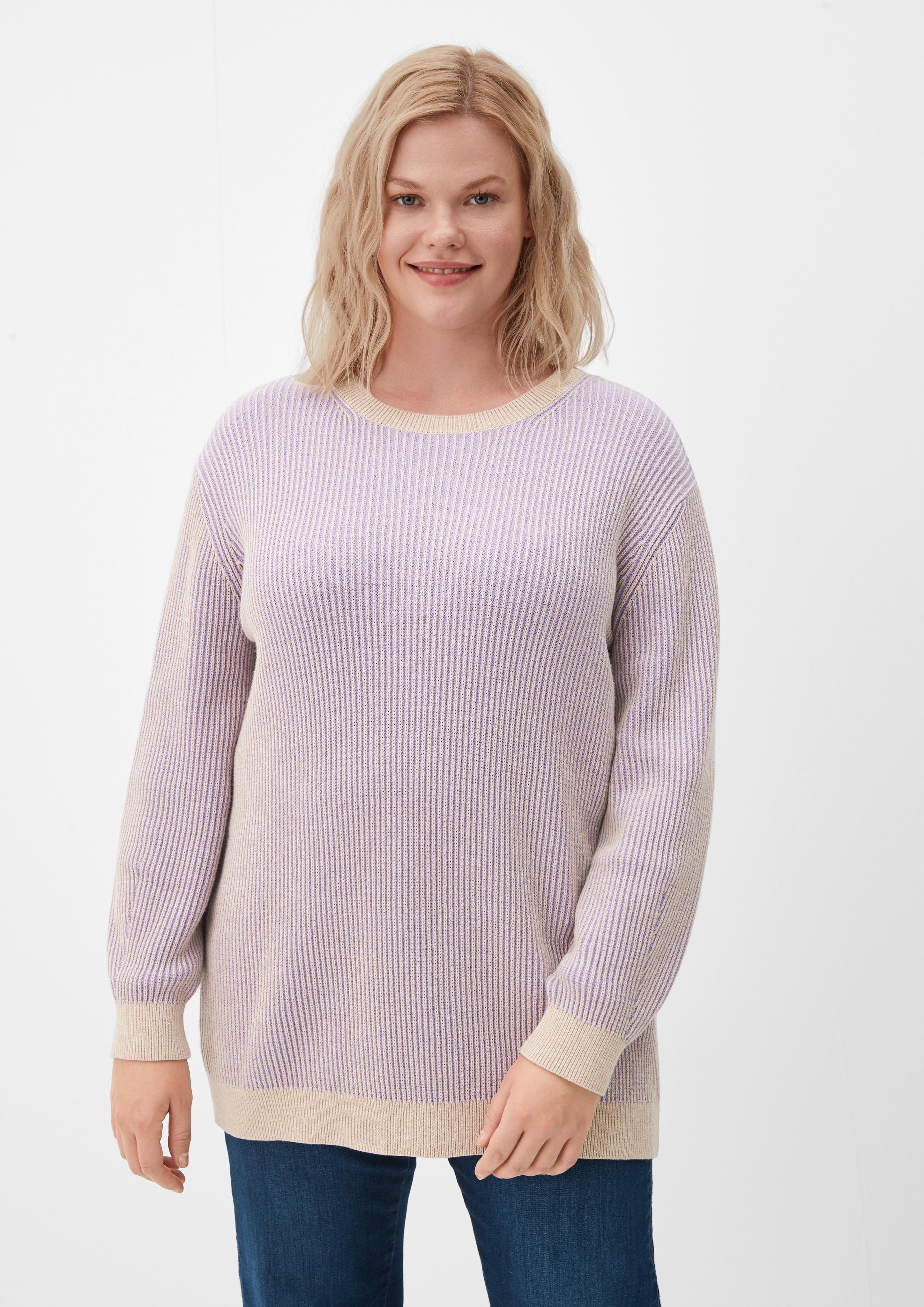 Feinstrickpullover mit V-Neck  2122009-47W1