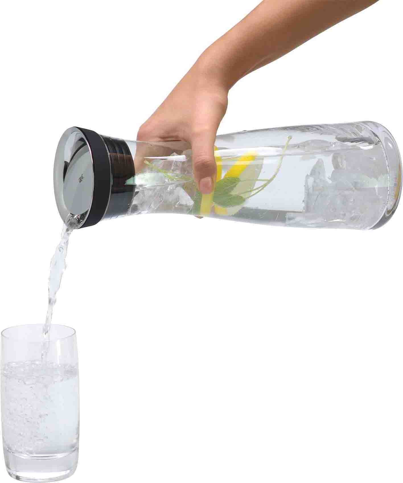 WMF Wasserkaraffe Basic, (1-tlg), mit Silikonrand, 1 Liter