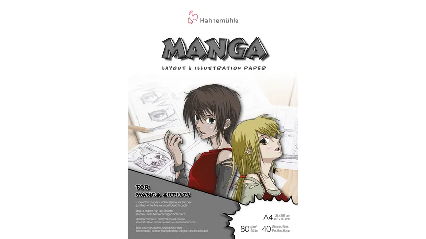 Hahnemühle Manga Markerblock a4 40 Blatt