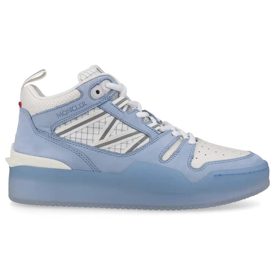 Moncler - Sneaker high PIVOT Nubukleder - blau