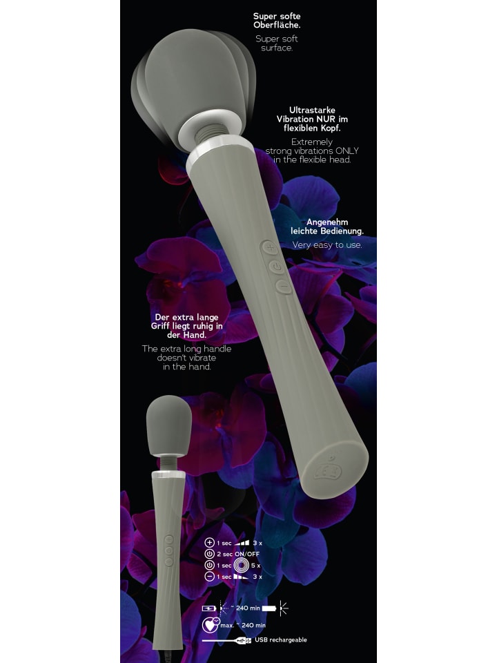 You2Toys Massagestab Super Strong Wand Vibrator in grau günstig kaufen 29,5