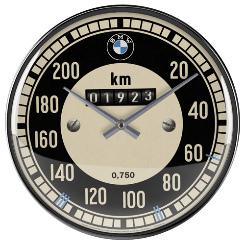 Nostalgic Art Wanduhr 31cm, Motiv "BMW - Tacho", 1 Stück - ATU