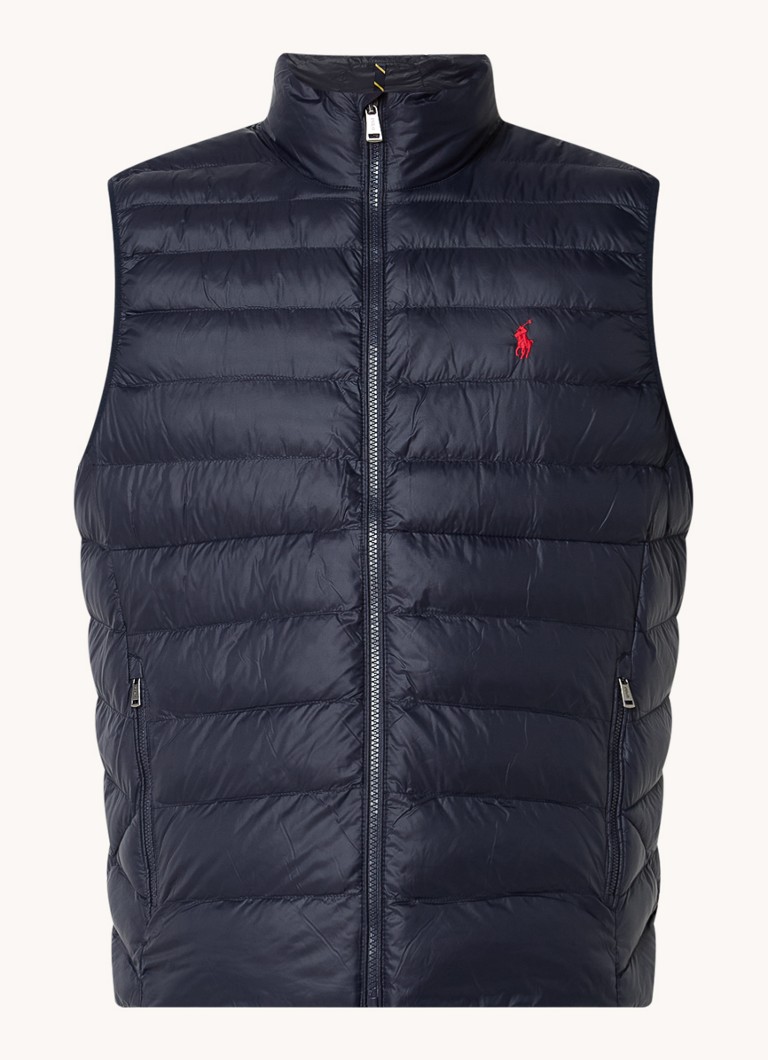 Ralph Lauren podstavljeni prsluk s džepovima na patentni zatvarač