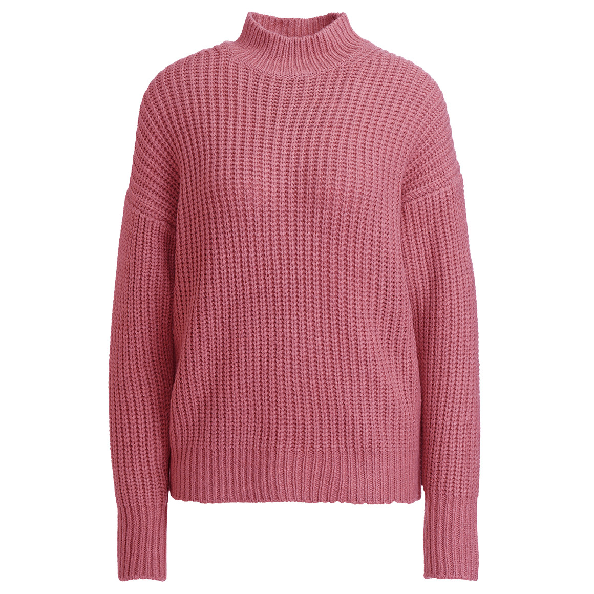 Damen Strickpullover mit Stehkragen