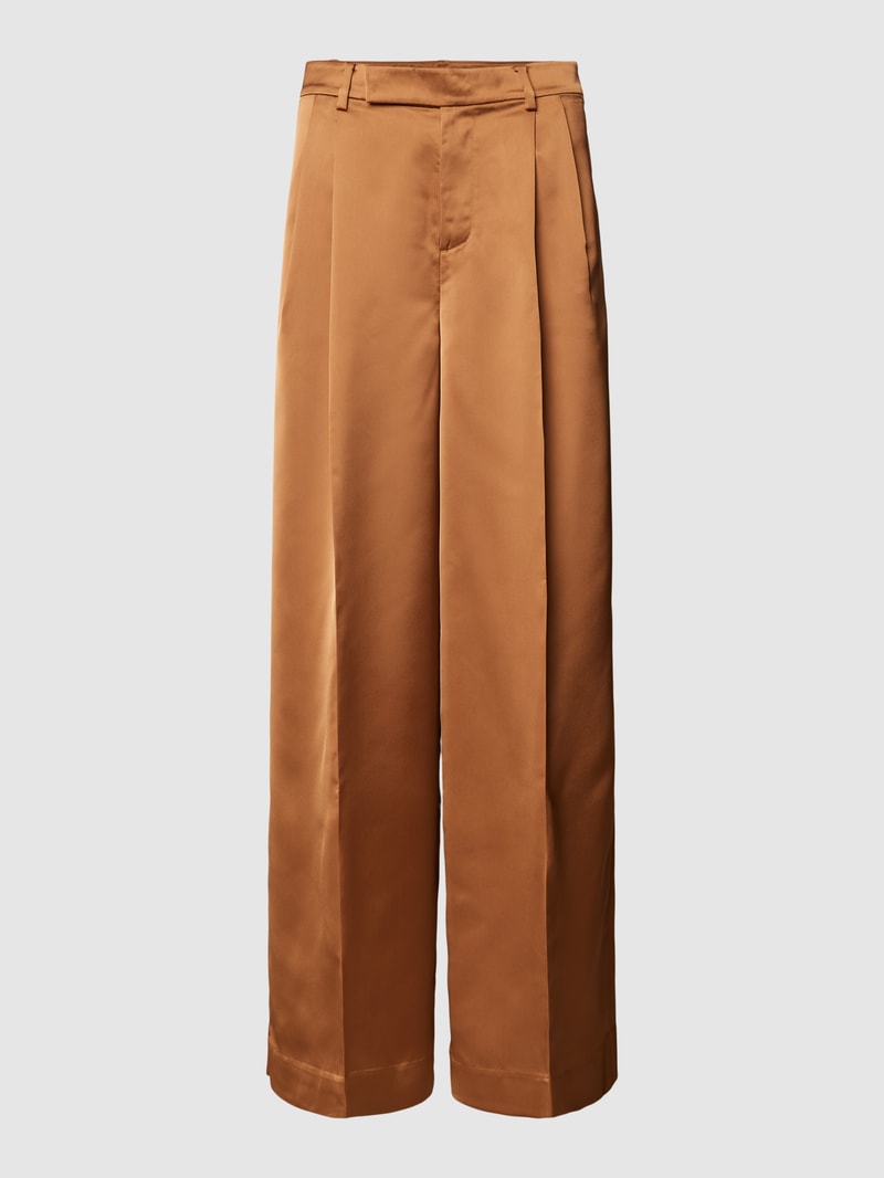 Bundfaltenhose mit Bügelfalten Modell 'NAHVA' in kupfer
