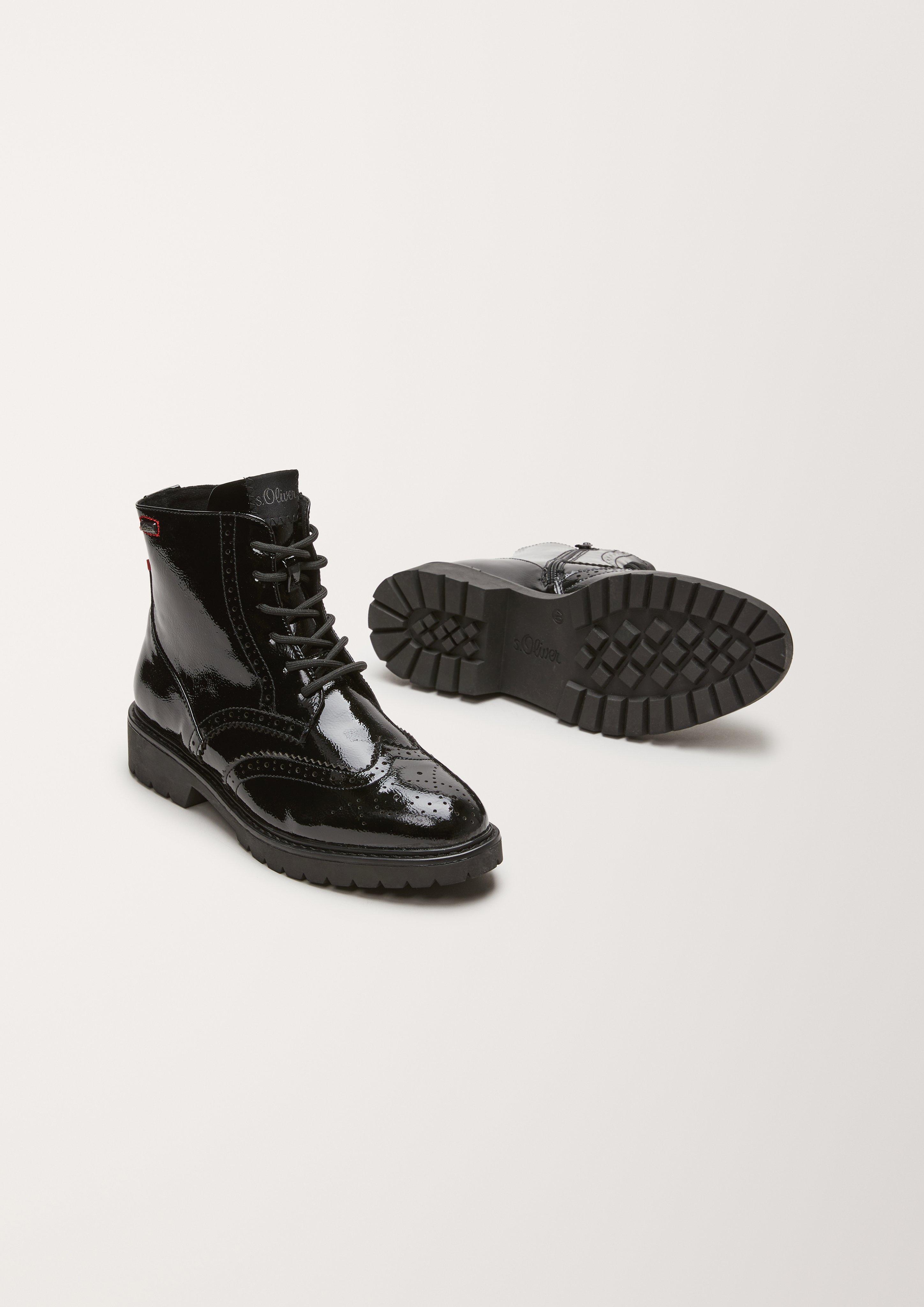Brouge-Boots in Leder-Optik  101.107.101.25247-018