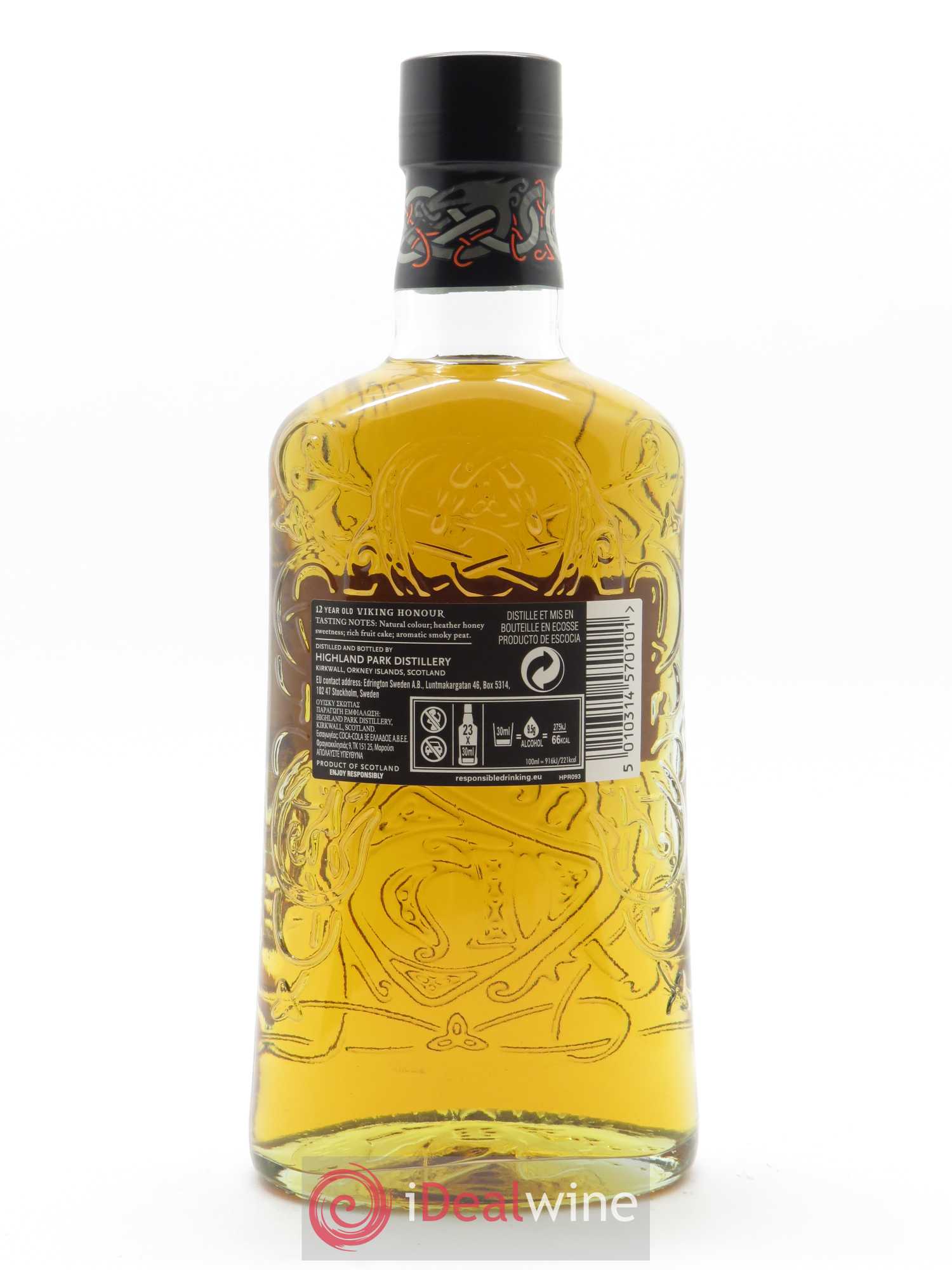 Highland Park 12 years Of. Single Malt Whisky (70 cl)  - Lot de 1 Bouteille