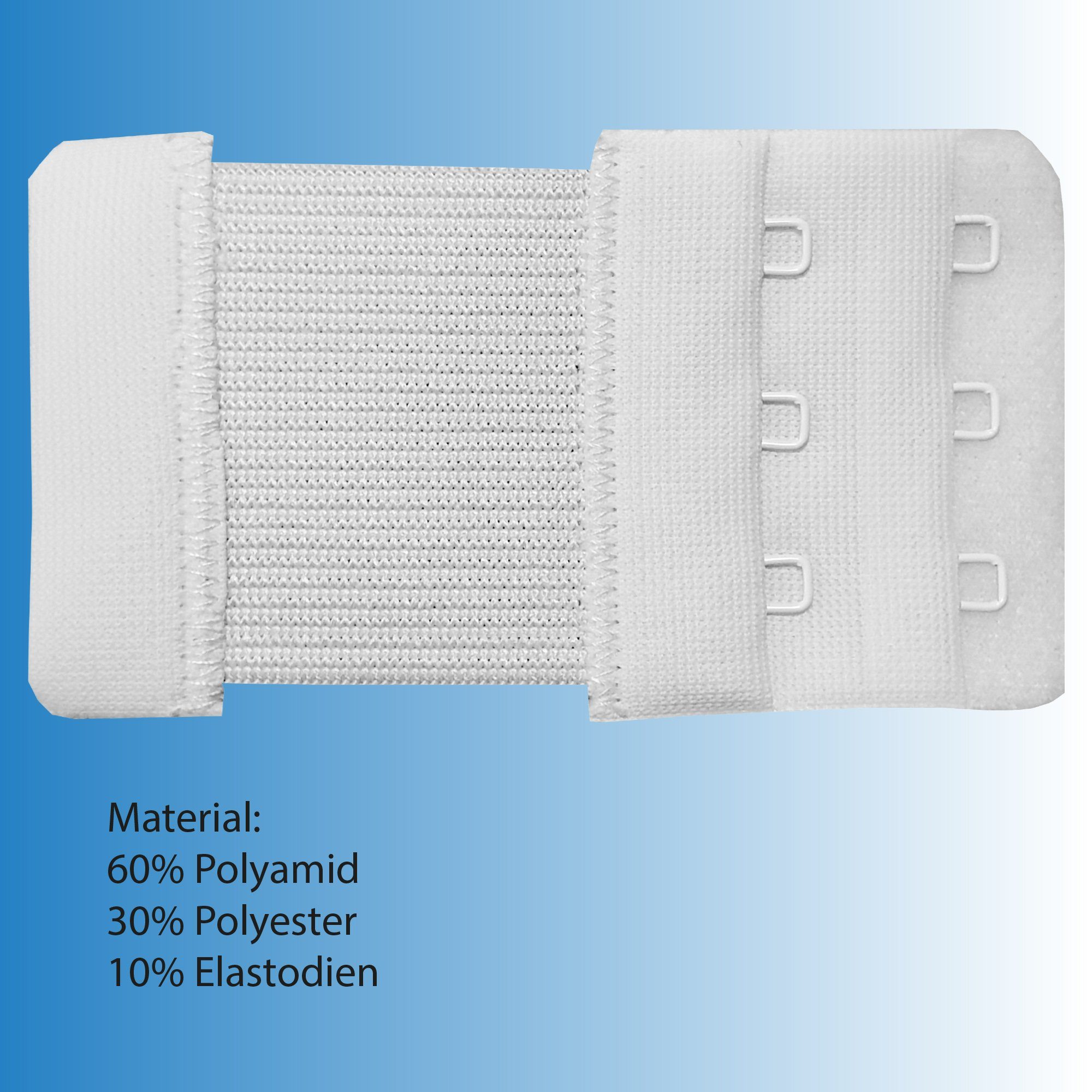 Bestlivings BH-Verlängerung 05186_Bra-Extender (1 St), Damen BH-Verlängerer in Weiß, flexible Erweiterung für BH's