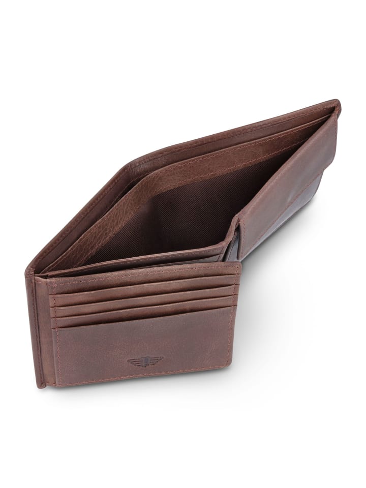 Police Geldbörse Leder 11.5 cm in brown günstig kaufen onesize
