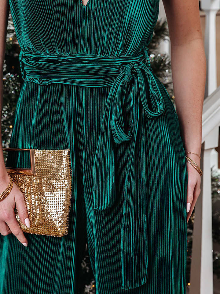Milan Kiss Jumpsuit in Dunkelgrün günstig kaufen