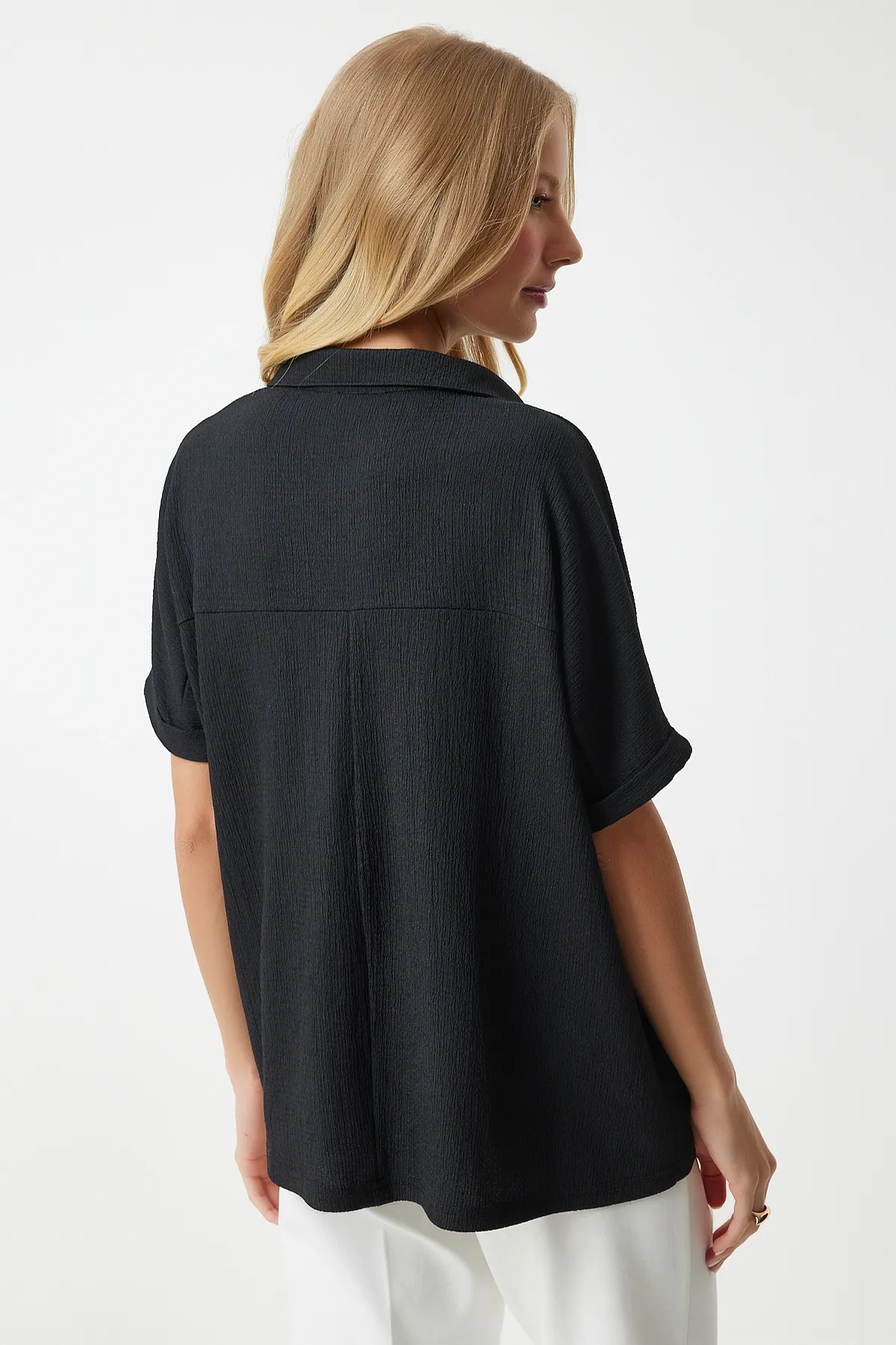 Happiness İstanbul  Bluse - Schwarz - Regular Fit