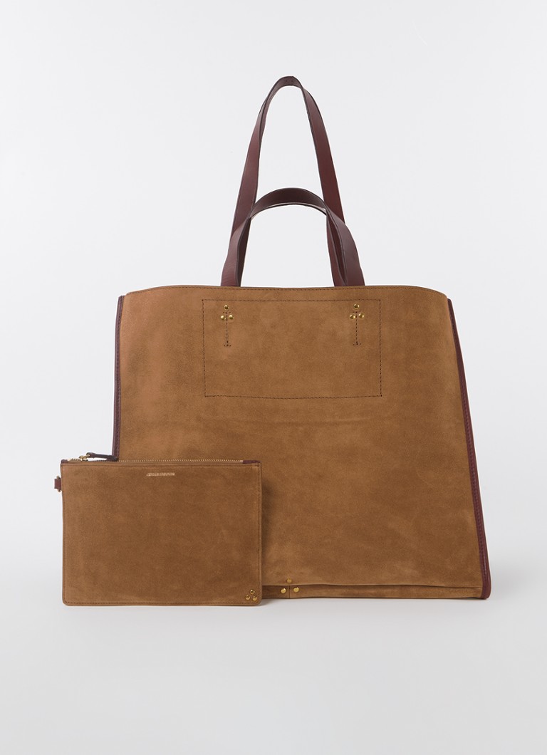 Jérôme Dreyfuss Leon L shoulder bag in calf suede with removable pouch