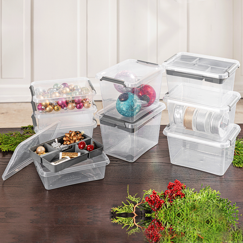 Toptex Ordnung Clipboxen, je ca. 19,5 x 15 x 11 cm - 3er-Set
