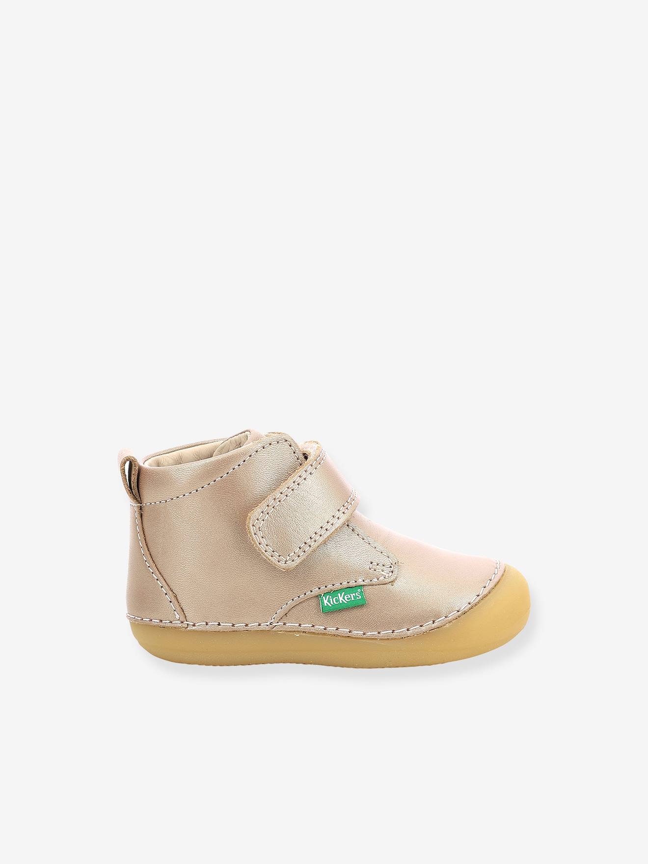 Bottillons cuir bébé Sabio 584344-10 KICKERS® 1ers pas rose