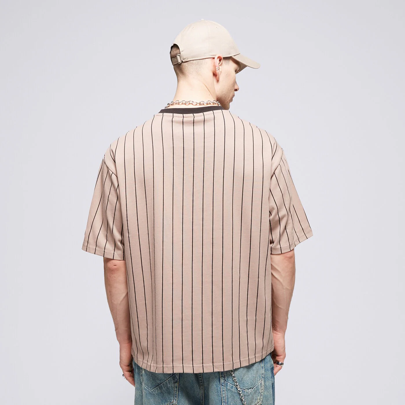 NEW ERA T-SHIRT NE PINSTRIPE OS NONE Braun