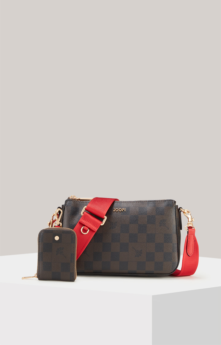 Schultertasche Piazza Edition Jasmina in Braun/Schwarz
