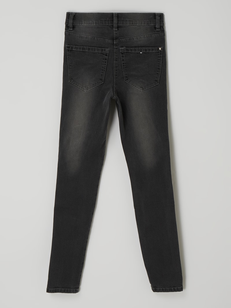 Slim Fit Jeans mit Stretch-Anteil in hellgrau