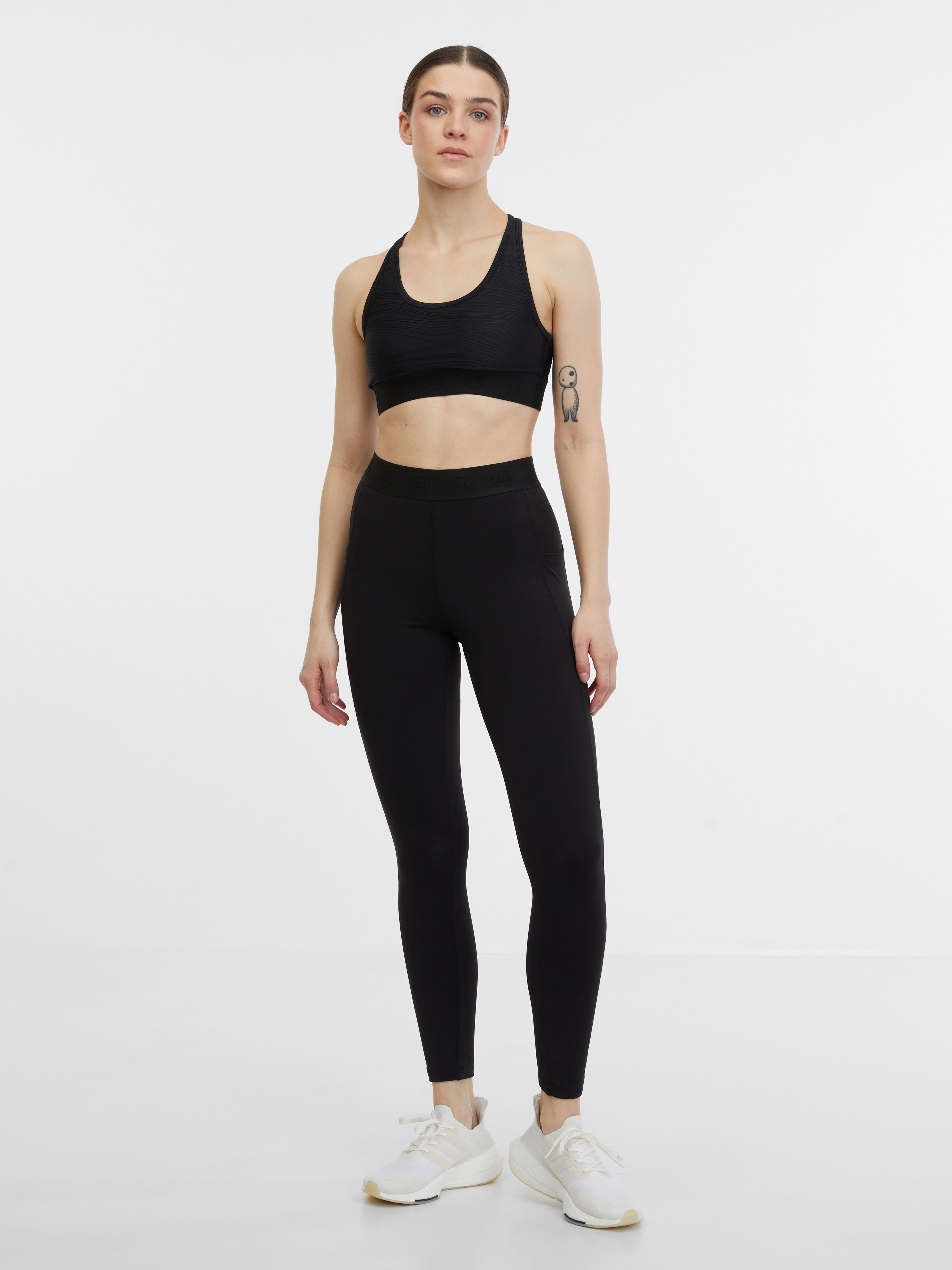 Schwarze Damen-Sport-Leggings ORSAY