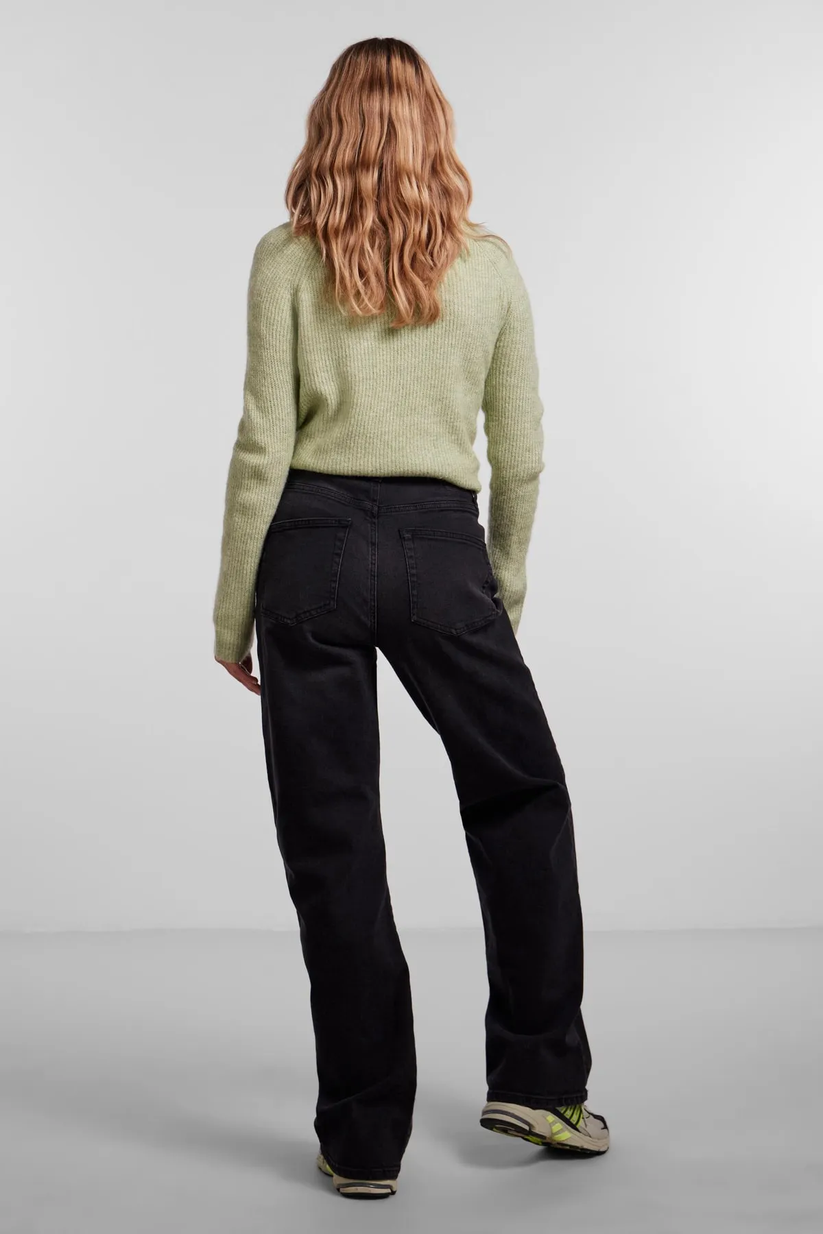 PIECES  Jeans - Schwarz - Wide Leg