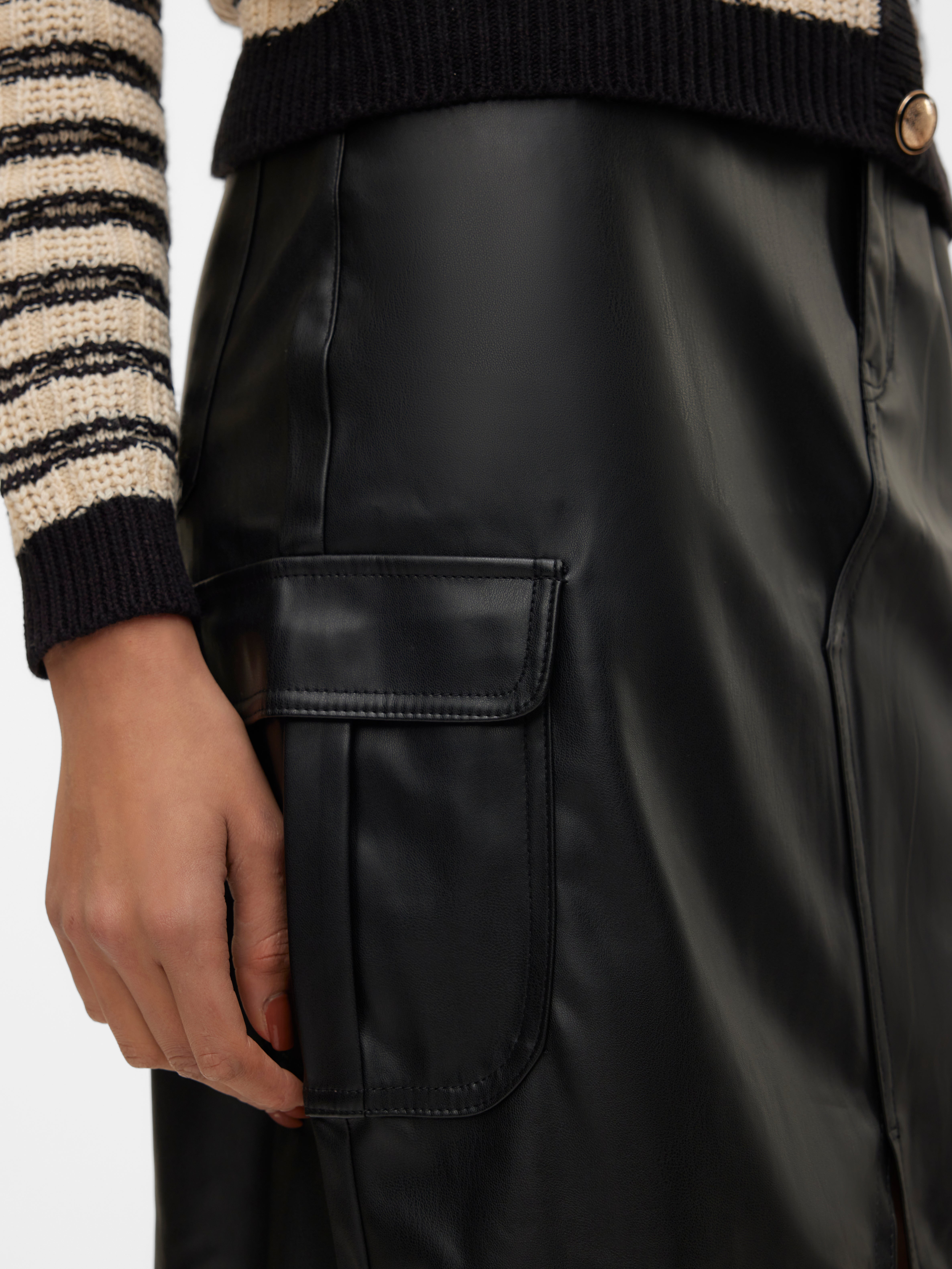 VMVERI Hohe Taille Langer Rock