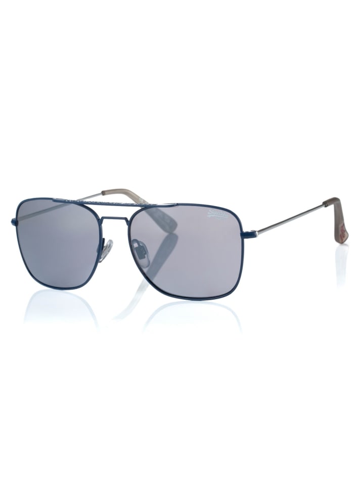 Superdry Sonnenbrille Superdry in Dunkelblau/Silber günstig kaufen onesize