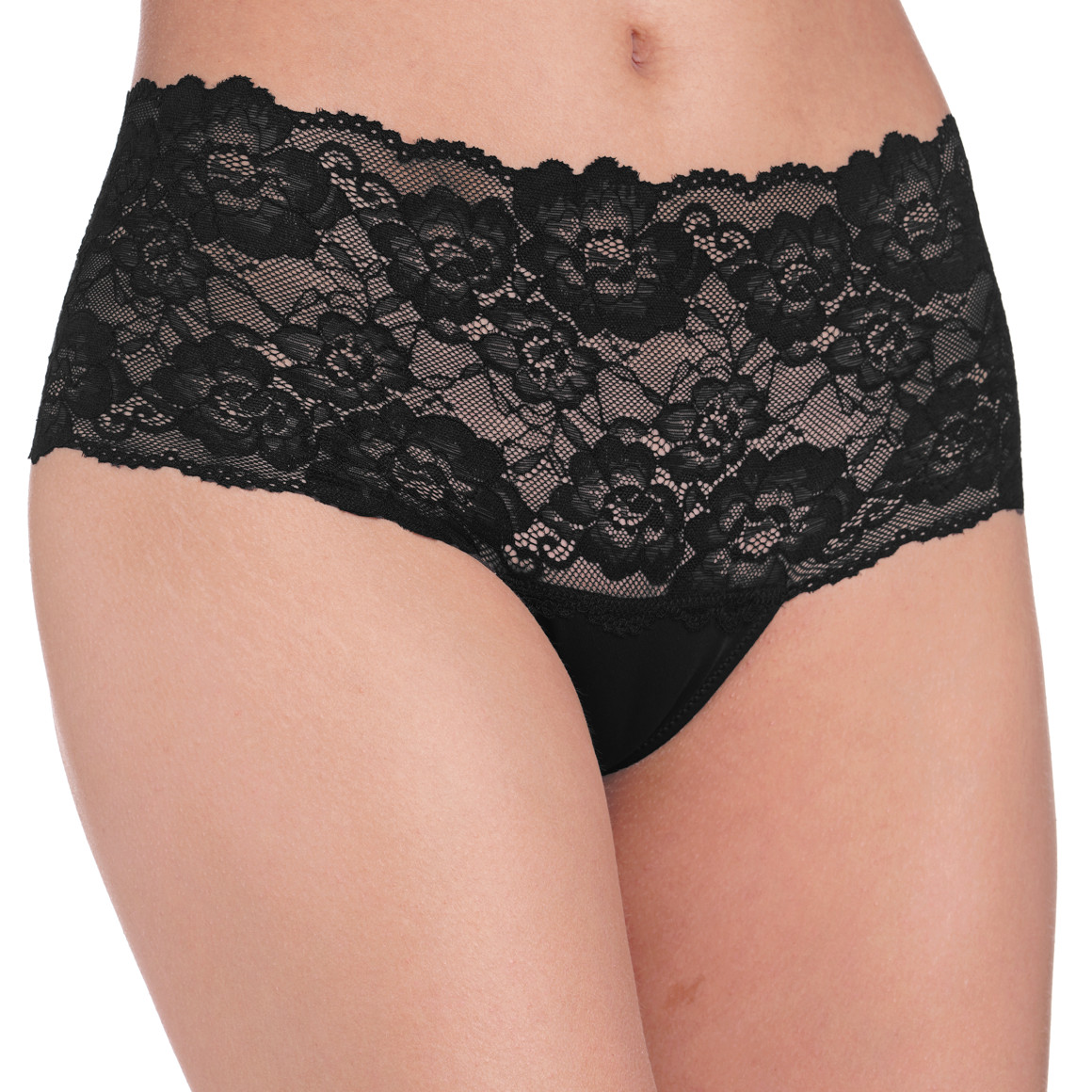 2 Damen Strings aus floraler Spitze