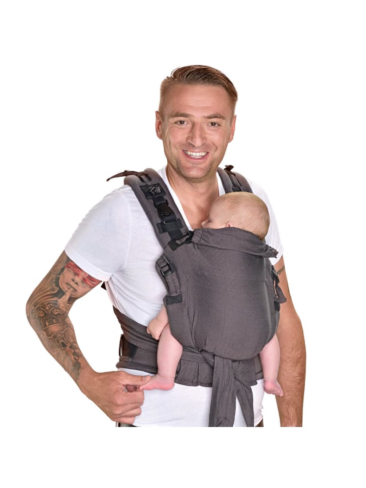 Hoppediz Babytrage Nabaca Basic-Set in London grau günstig kaufen onesize