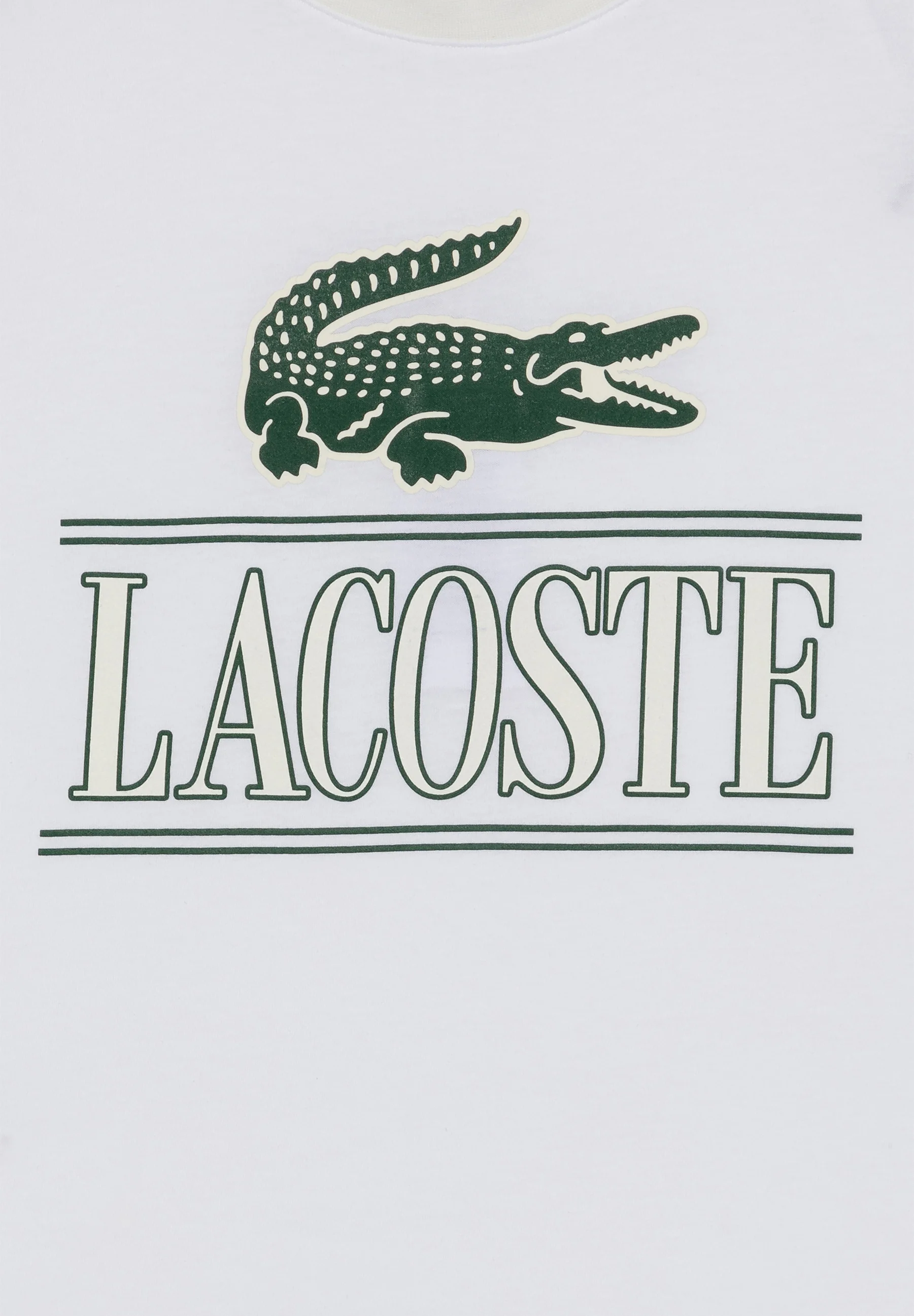 Lacoste TEE BIG CROCO AND SCRIPT - Camiseta con estampado