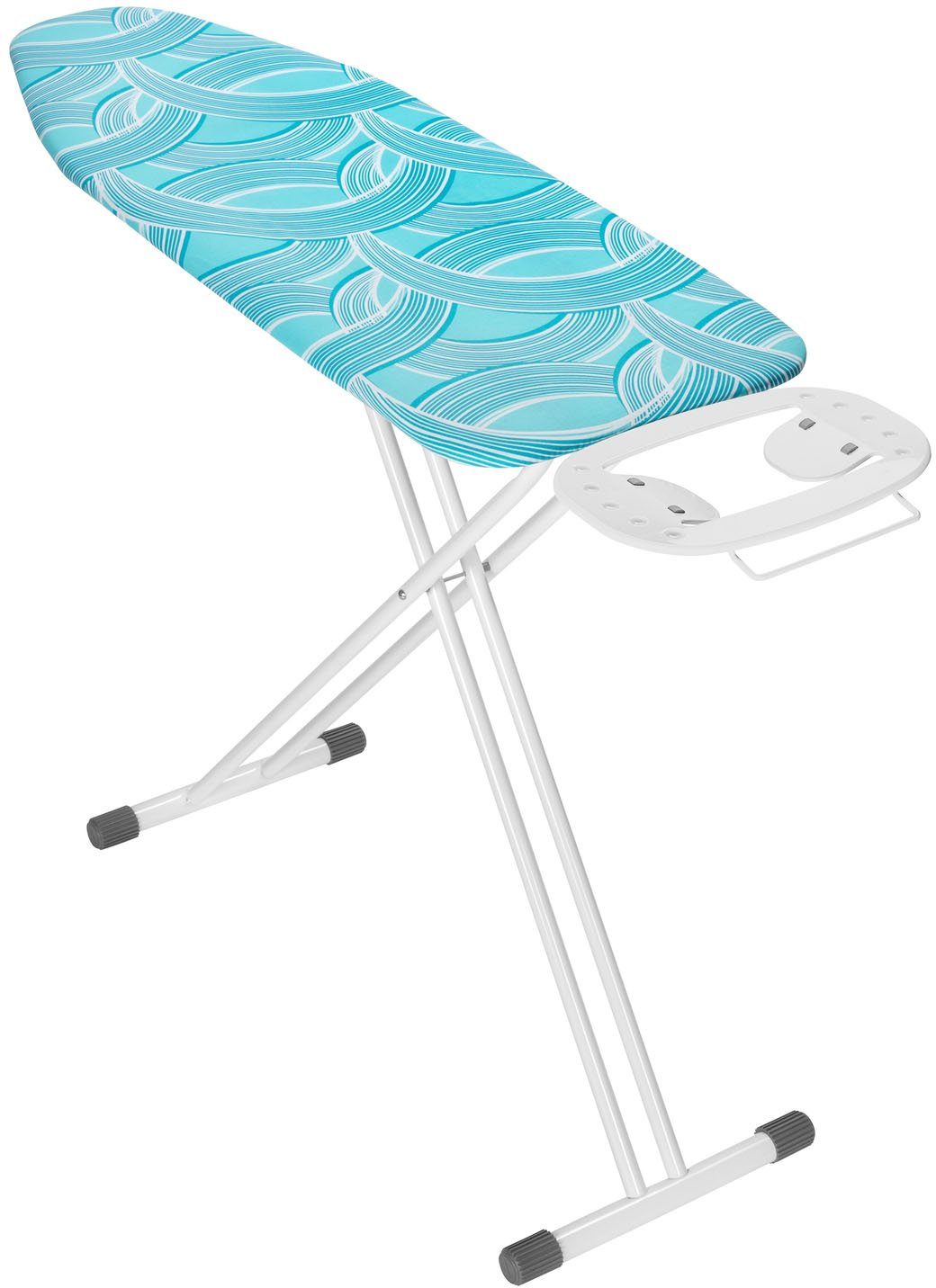 WENKO Bügelbrett Advance, Bügelfläche 120x42 cm, höhenverstellbar, platzsparend klappbar