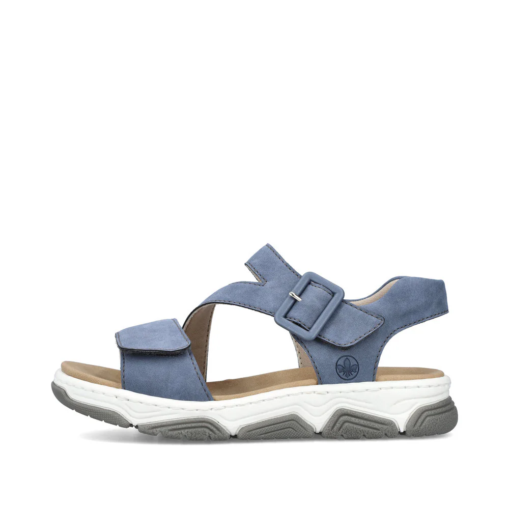 Rieker Damen Riemchensandalen schieferblau