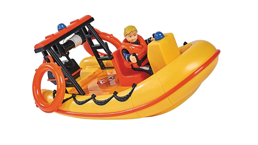 Simba 109252571 - Feuerwehrmann Sam - Neptun Boot mit Figur