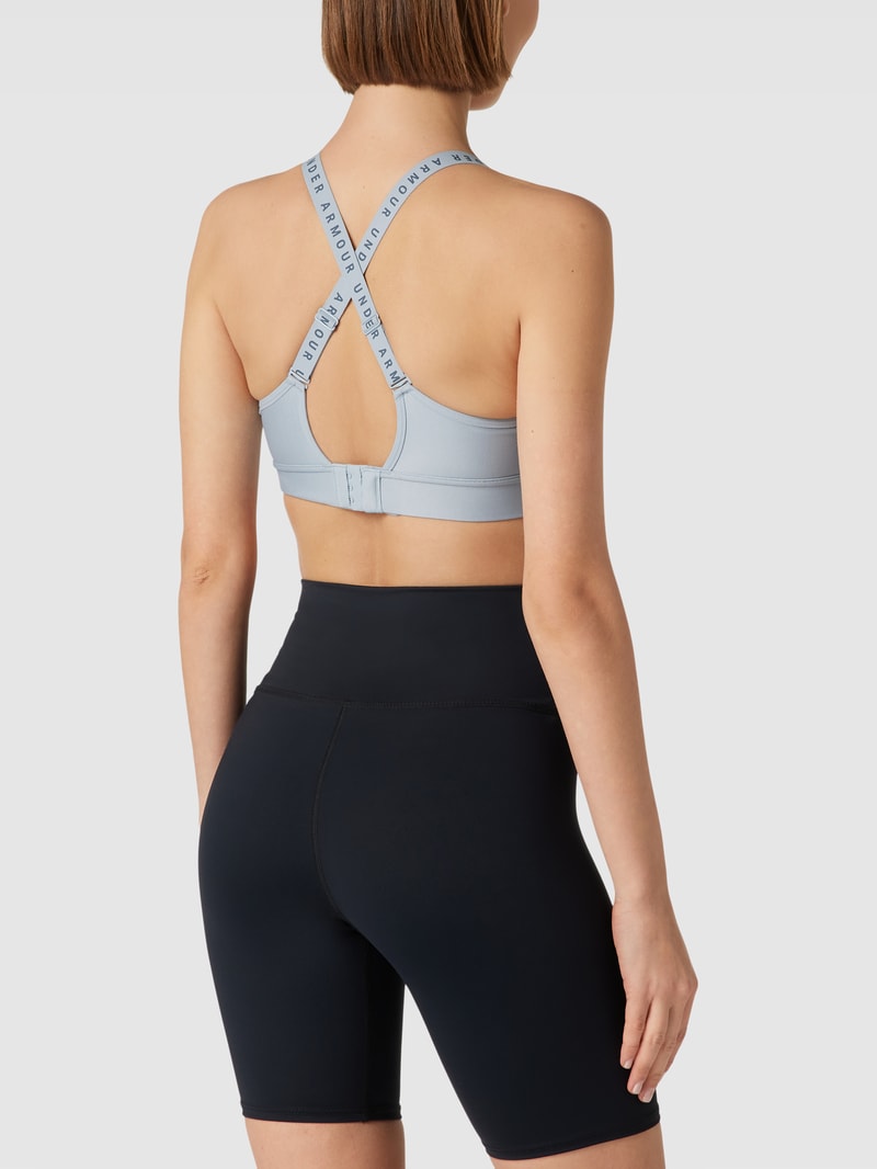 Bustier mit Label-Print Modell 'Infinity' in mittelgrau