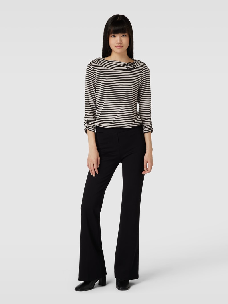 Longsleeve mit 3/4-Arm in schwarz