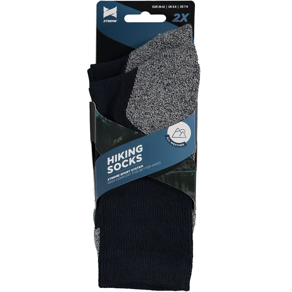 Xtreme 6 Paar Multi Marine Hiking Socken
