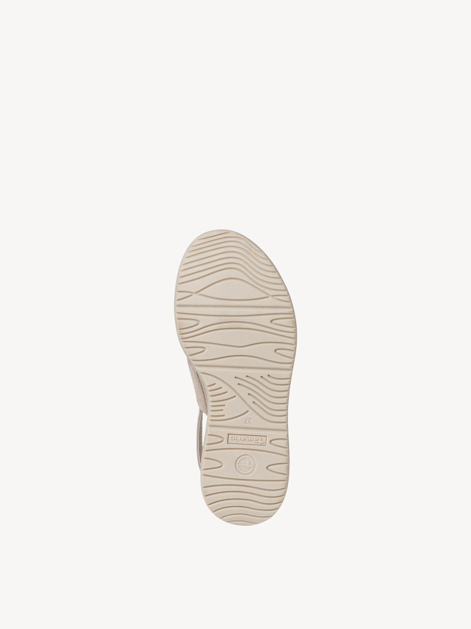 Sandale à talon en cuir - beige