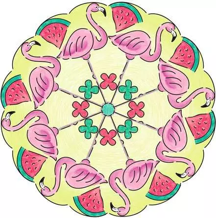 Mandala Designer Flamingo & Friends