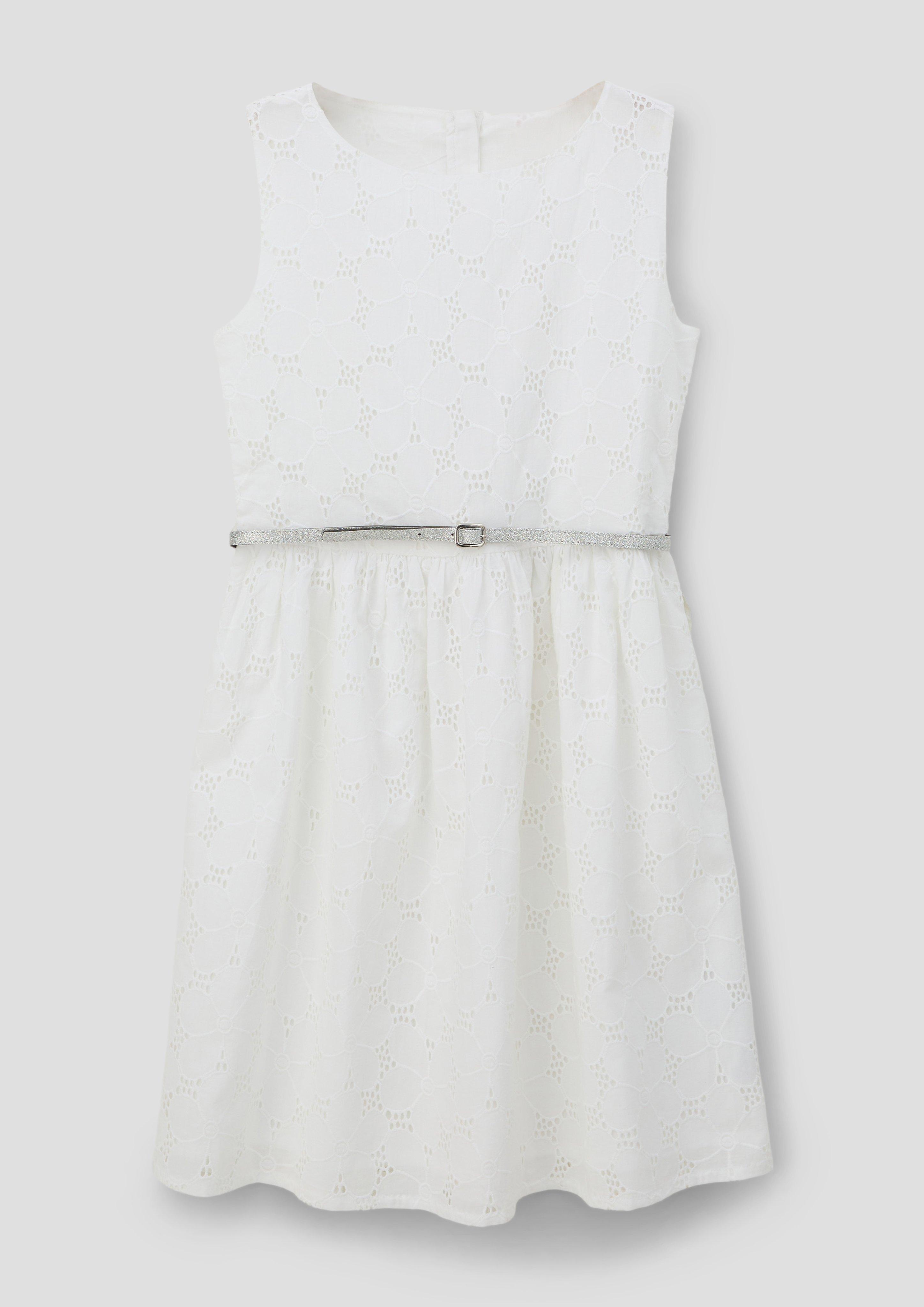Kleid mit Broderie Anglaise  2140234-0100