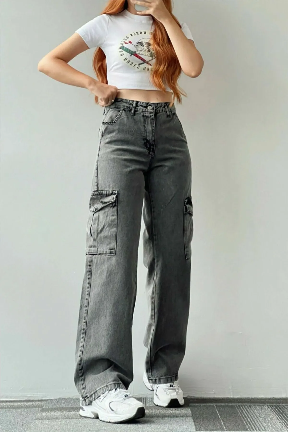 Trn JNS  Jeans - Grau - Cargo