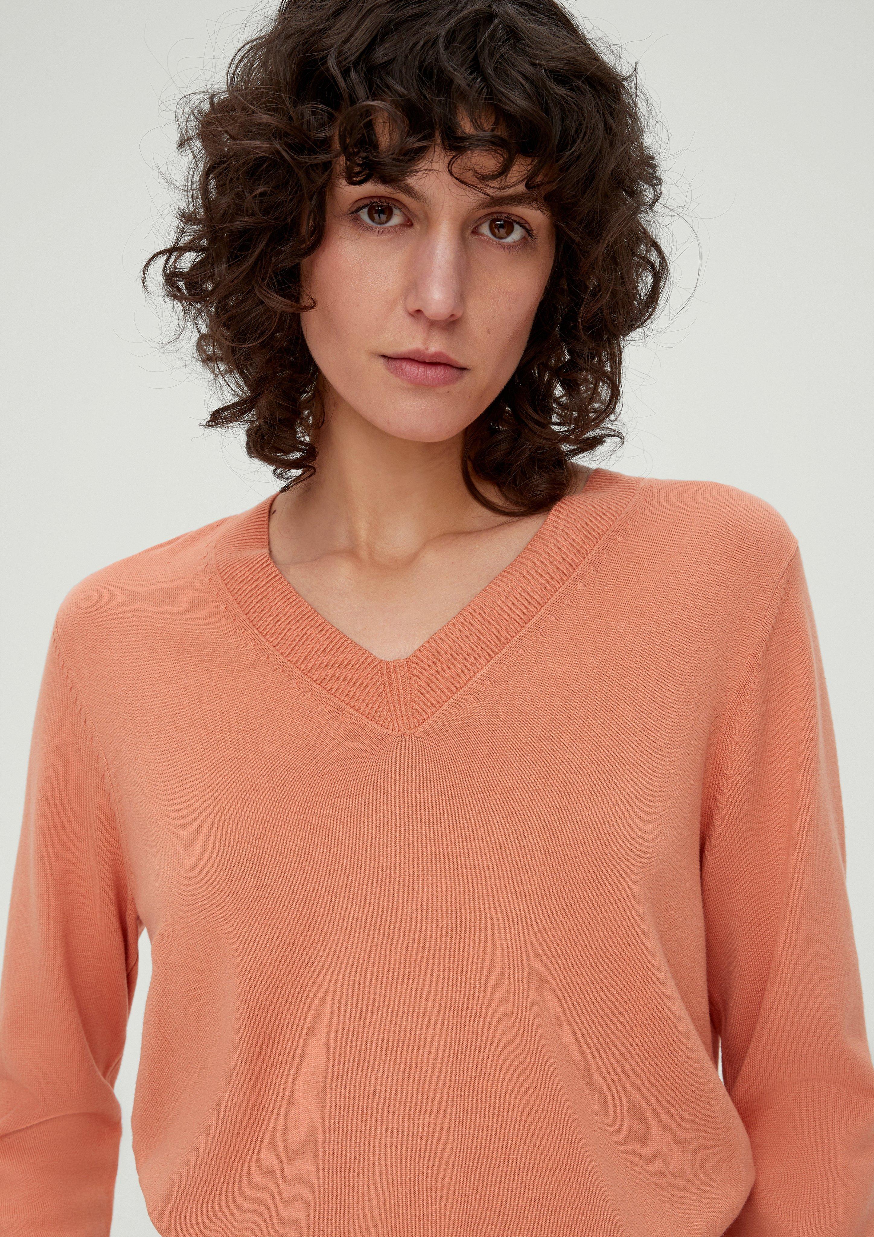 Strickpullover mit V-Ausschnitt  2129672-2711