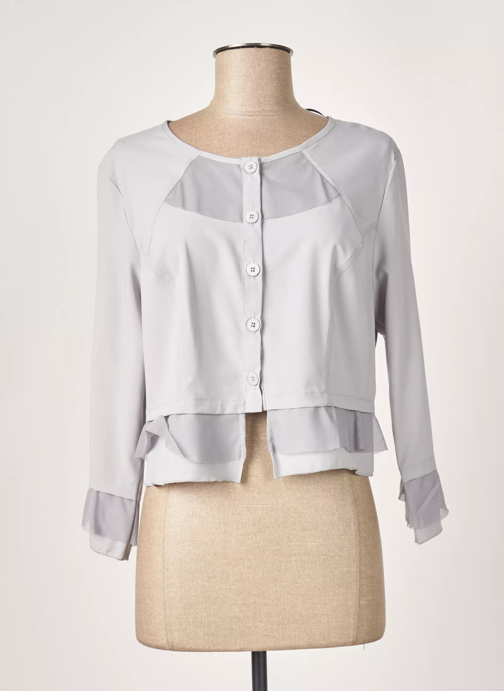 S Quise Vestecasual Femme couleur gris