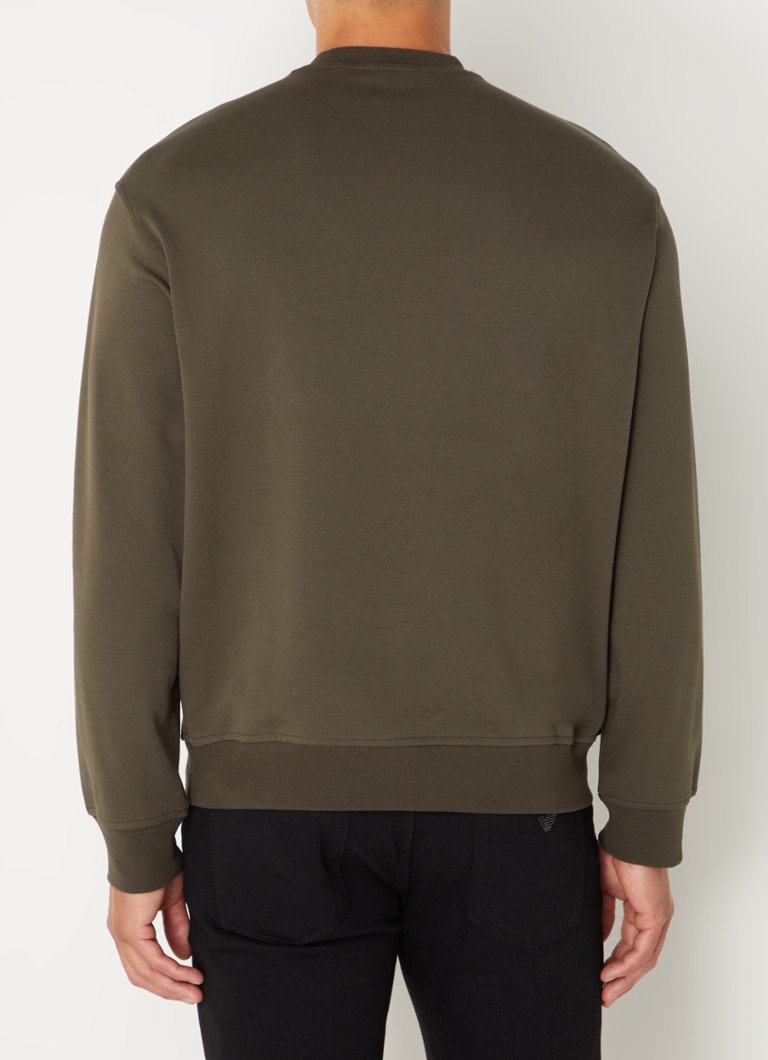 Armani Exchange Sweater in organic cotton blend with embroidery