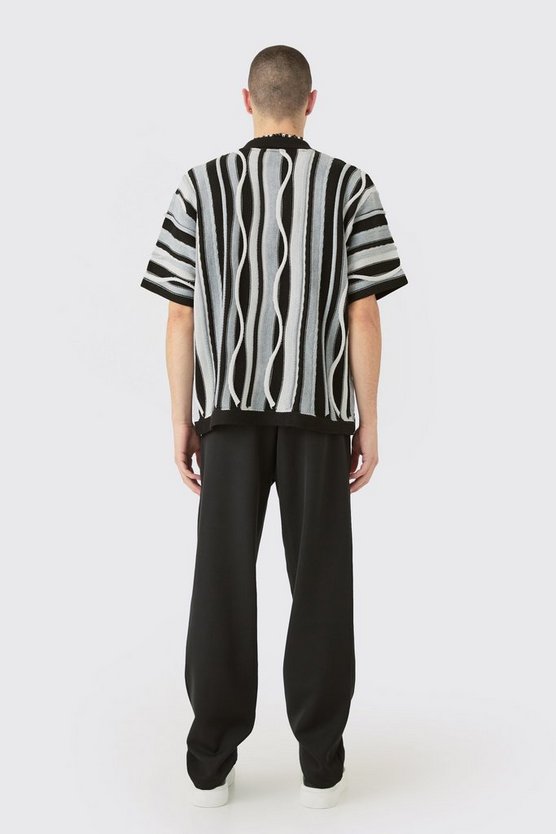 Kastiges Jacquard-Hemd